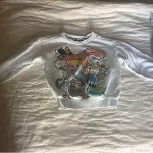 White Kids' Toy Story Graphic Sweatshirt Set